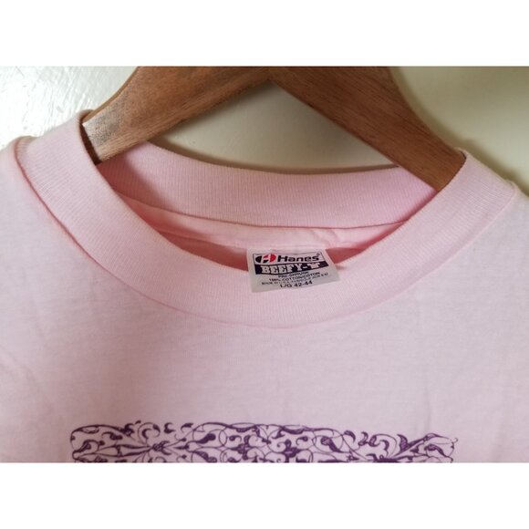 Vintage Beato Harry Hay Pink graphic Made In USA T-Shirt Large MINT C - Picture 3 of 12